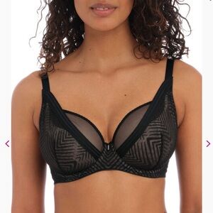 Freya Tailored High Apex Plunge Bra Black
